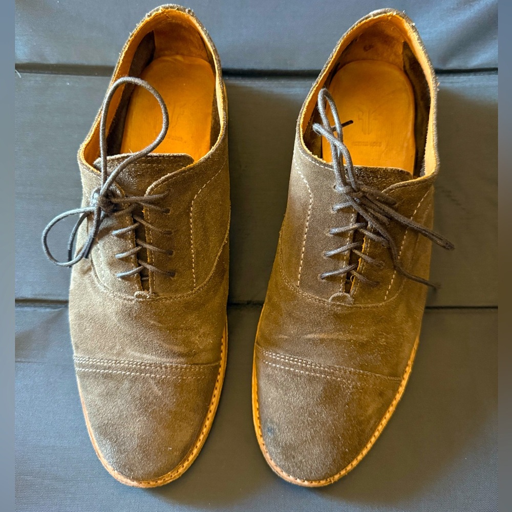 Frye Men's Brown Suede Lace-Up Shoes